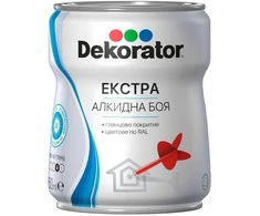 Blizgi alkidinė emalė DEKORATOR EXTRA, žalias opalas RAL6026, 0.75 l