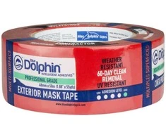 Blue Mėlyna Apsauginė dažymo juosta Mėlyna Dolphin Tapes - iki 60 dienų (Plastikinė, Raudona)