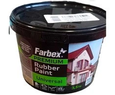 Dažai gumos pagrindu FARBEX FARBA GUMOVA grafitas 3,5kg.