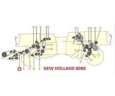 Diržas HARVEST BELTS B/H-1940 NH 84073457