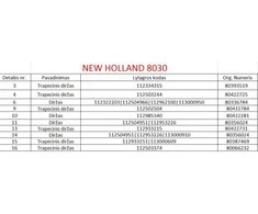 Diržas HARVEST BELTS HL/H-3186 NH 80230077