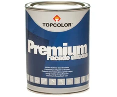 Matiniai mineralinių fasadų dažai TOPCOLOR PREMIUM FACADE SILICONE, C bazė, 1 l