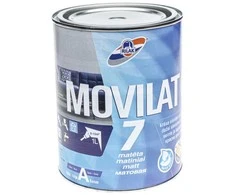 Akriliniai dispersiniai dažai Rilak MOVILAT 7 A bazė balta matiniai 0,9 L