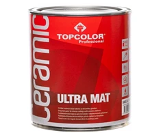 Padidinto matiškumo lateksiniai dažai TOPCOLOR CERAMIC ULTRA MAT, A bazė, 1 l