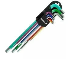 Dedra eiakampiai raktai ilgi spalva 1510mm rinkinys 9vntS2