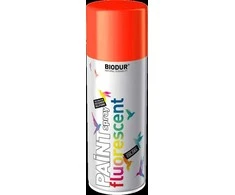 Fluorescencinė aerozolinė emalė BIODUR, oranžinė RAL3024, 400 ml