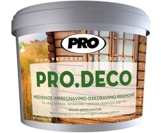 Impregnantas - dekorantas medienai PRO COLOR Pro.Deco 10 L tikas