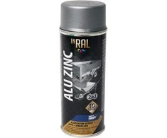 Aerozoliniai dažai metalui INRAL ALU ZINC aliuminis 400 ml.