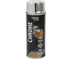 Aerozolinis akrilinis lakas ratlankiams INRAL CHROME sidabras 400 ml.