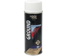 Aerozolinis antikorozinis gruntas INRAL GROUND, baltas RAL9003 400 ml.