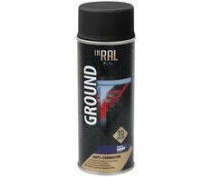 Aerozolinis antikorozinis gruntas INRAL GROUND juodas RAL9011 400 ml.
