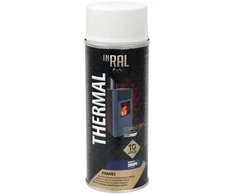 Inral Dažai aerozoliniai atsparūs ugniai balti 400ml