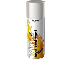 Karščiui atspari emalė BIODUR sidabro RAL9006 400 ml.