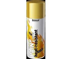 Karščiui atspari aerozolinė emalė BIODUR auksas 400 ml.