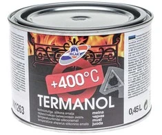Karščiui atsparūs dažai RILAK TERMANOL (iki 600 C) aliuminio 450 ml.