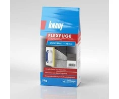 KNAUF FLEXFUGE UVIVERSAL SANDGRAU 5KG Elastinis plytelių siūlių užpildas(nuo 1-20 mm)