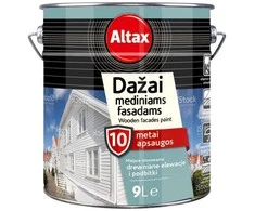 Medinių fasadų dažai ALTAX pilka 9 L