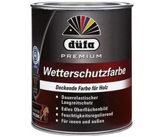 Medienos dažai Düfa Premium Wetterschutzfarbe šokoladinė ruda 2,5 L