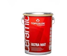 Padidinto matiškumo lateksiniai dažai vidaus darbams TOPCOLOR Ceramic Ultra Mat, balta (A bazė), 5 L