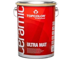 Padidinto matiškumo lateksiniai dažai TOPCOLOR CERAMIC ULTRA MAT, A bazė, 5 l