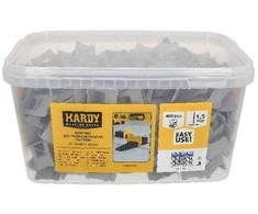 Plytelių išlyginimo sistema Hardy segtukai 1,5 mm. 400 vnt.