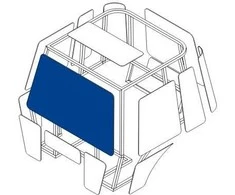 Priekinis stiklas John Deere 09 031
