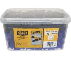 Plytelių išlyginimo sistema HARDY spaustukai (300 vnt.) + pleištai (100vnt.) 1 mm.