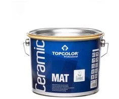 Sienų dažai su keramikos priedais TOPCOLOR CERAMIC MAT balta visiškai matiniai 2,5 L.