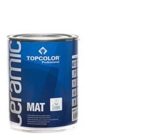 Sienų dažai su keramikos priedais TOPCOLOR CERAMIC MAT balta visiškai matiniai 1 L.