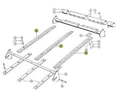 Slydimo juosta medinė CLAAS 680103