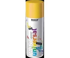 Universali aerozolinė emalė BIODUR, geltona RAL1023, 400 ml