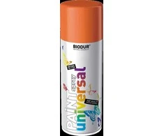 Universali aerozolinė emalė BIODUR, oranžinė RAL2004, 400 ml