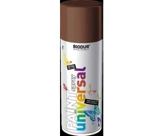 Universali aerozolinė emalė BIODUR ruda RAL8011 400 ml.