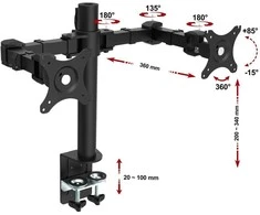 Ergosolid Monitorių laikiklis NF 12 10''-30'' iki 2*10 kg