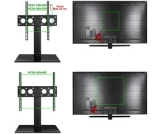 Laikiklis Ergosolid TV stovas CASTOR 2 32"-55"(iki 40 kg,VESA 40*40cm)