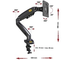 NB Monitoriaus laikiklis F80 17''-30'' iki 9kg
