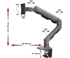 NB Monitoriaus laikiklis G60 27''-45'' iki 16 kg