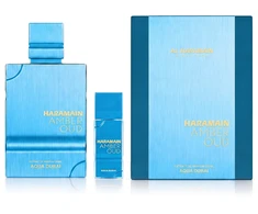 Al Haramain Amber Oud Aqua Dubai Extrait de Parfum 200 ml + Pocket Purškiklis Papildomas (unisex)