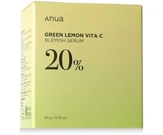 Anua Žalias citrinų ir vitamino C 20 % serumas veidui nuo spuogų, 20 ml