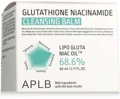 APLB Glutathione Niacinamide Cleansing Balm valomasis balzamas veidui, 80 ml