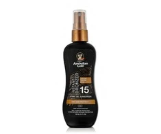 Australian Gold Purškiklis Gel Sunscreen SPF15 Apsauginis purškiamas pienelis nuo saulės su bronzantais, 100 ml