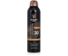 Australian Gold Instant Bronzer Continuous Purškiklis SPF 30 apsauginis purškiklis nuo saulės, 177 ml