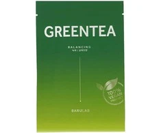 Barulab Žalias Tea Balancing Face Mask subalansuojanti lakštinė veido kaukė, 23 g