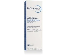 BIODERMA Atoderm Levres Lūpų balzamas intensyviai maitinantis ir atkuriantis lūpų balzamas, 15 ml