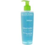 Bioderma Sébium Gel Moussant Veido prausiklis riebiai ir mišriai odai, 200 ml