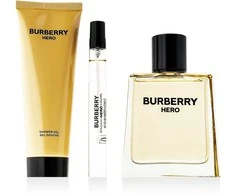 Burberry Hero rinkinys tualetinio vandens purškiklis 100ml + dušo želė 75ml + tualetinio vandens purškiklis 10ml