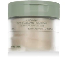 Celimax Ji Woo Gae Cica BHA Blemish Toneris Pad veido toniko pagalvėlės, 60 vnt