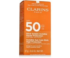 Clarins Invisible Sun Care Stick SPF 50 apsauginis pieštukas nuo saulės, 17 g