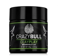 Crazy Bull ClayPlay Medium Hold Clay Hair Kreminis, 100 g
