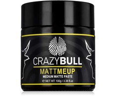 Crazy Bull MattMeup Medium Matte Paste Hair Kreminis, 100 g